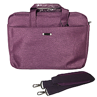 Сумка для ноутбука или документов 15,6", фиолетовая ( код: IBN011F )