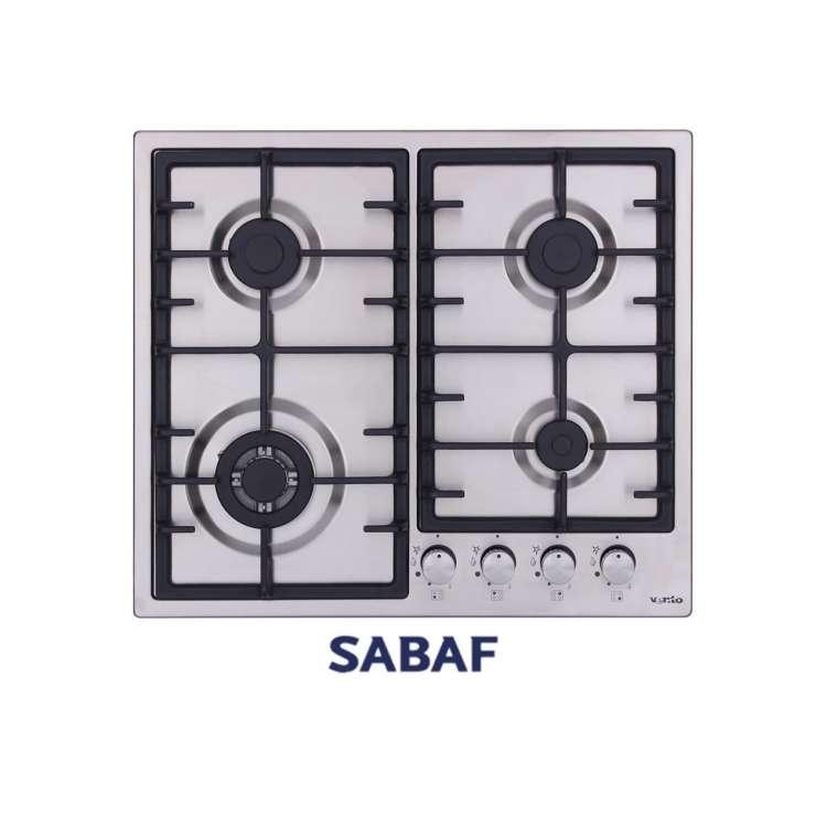 Газова варильна поверхня Ventolux HSF640-D3 CEST (X), нержавіюча сталь, з турбо конфоркою, фото 1