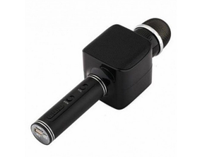 Караоке мікрофон з Bluetooth колонкою WSTER WS-858 Золотий, фото 2