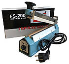 Настільний запайщик пакетів FS-200-С (ручний, з ножем, 200*2 мм), фото 3