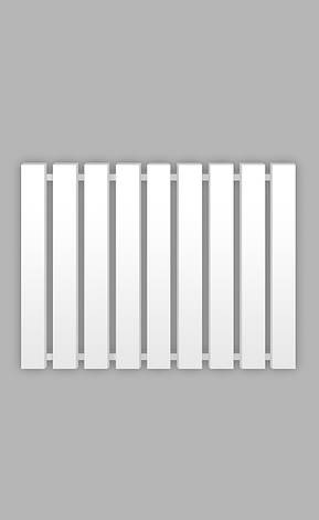 Полотенцесушитель Genesis-Aqua Batteria 120x60 см, білий, фото 2