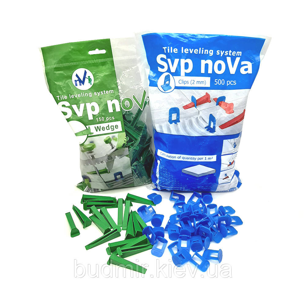 Комплект noVa SVP 2мм. (500 Підстав +200 Клинів)