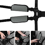 Ремені безпеки для коляски з комплектом м'яких накладок Чорний 80098, фото 2