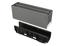 Лужний дренажний канал 160 мм з симетричною надставкою з оцинкованою сталі С250