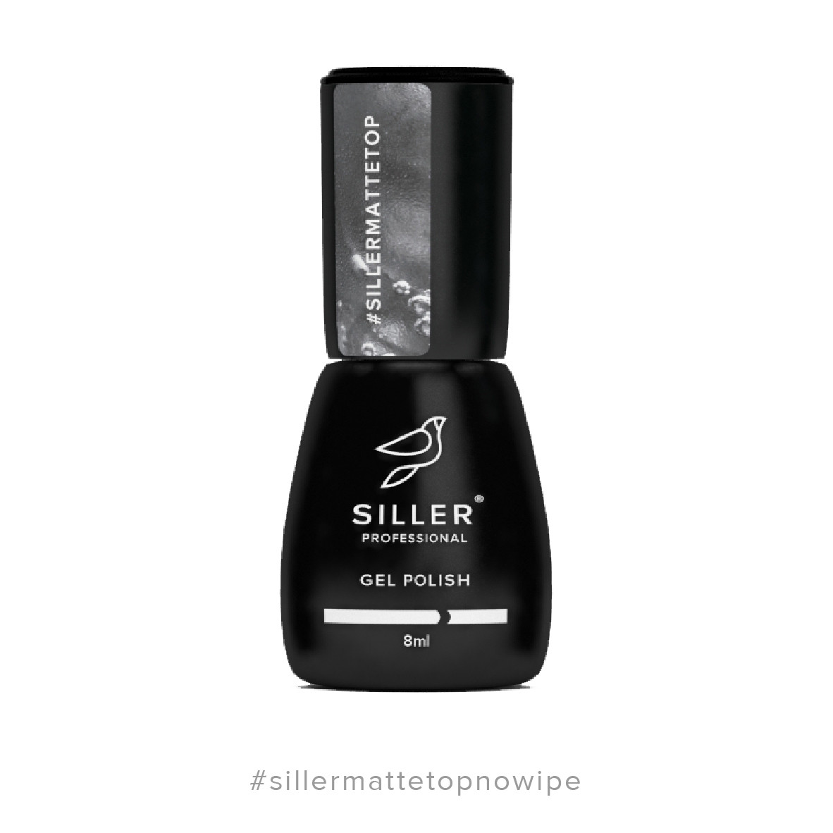Матовый тoп без липкого шару для гель-лака Top Matte no wipe Siller Professional, 8мл, фото 1