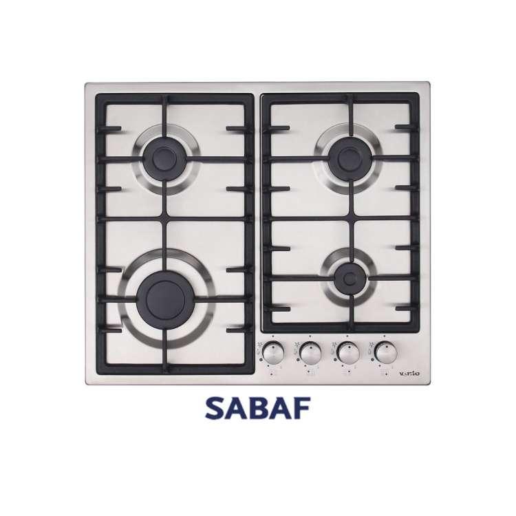 Газова варильна поверхня Ventolux HSF640-D3 CS (X), нержавіюча сталь, на 4 конфорки, газ-контроль, фото 1