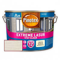 Pinotex Extreme Lasur Самоочищающееся деревозащитное средство, 10 л Снег