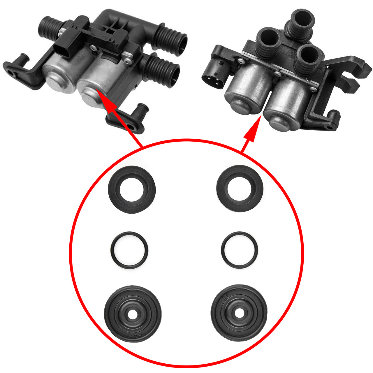 Ремкомплект клапанів обігрівача BMW E36, E60, E61, E63, E64, E65, E66, E67, E53