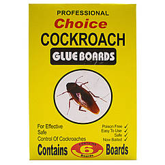 Клейова пастка для тарганів Cockroach Professional choise 180x65 мм 6 шт