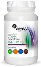 Цинк Trio (Цитрат, Глюконат, Піколінат) 15 mg 100 tabs, Aliness