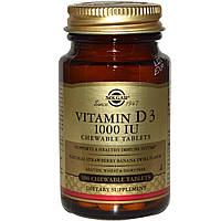 Вітаміни Солгар Вітамін Д3 25мкг 1000 МО 100 таблеток Solgar Vitamin D3 (5512468)