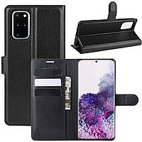 Чехол-книжка Litchie Wallet для Samsung G985 Galaxy S20 Plus Black