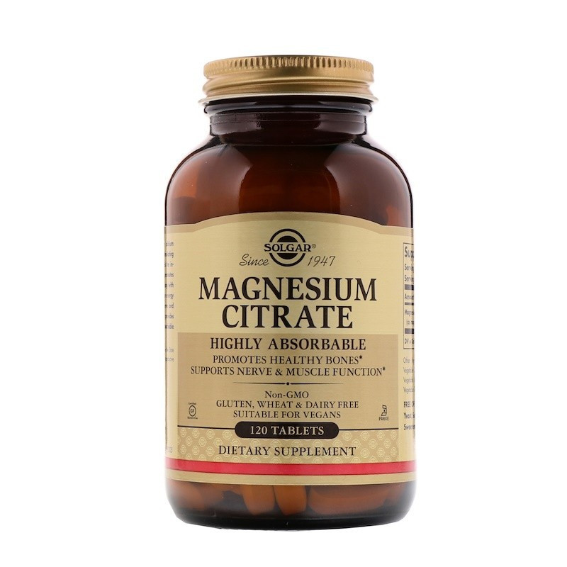Минералы Солгар Цитрат Магния 120 таблеток Solgar Magnesium Citrate
