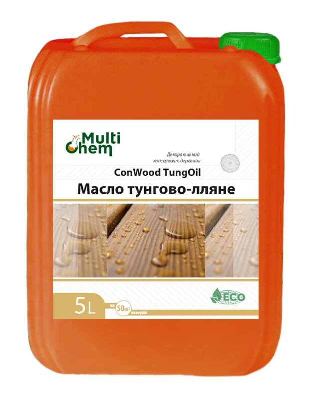Масло тунгово-льняное для древесины ConWood TungOil 5 л, цена 1465 грн ...