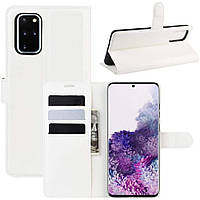 Чехол-книжка Litchie Wallet для Samsung G985 Galaxy S20 Plus White