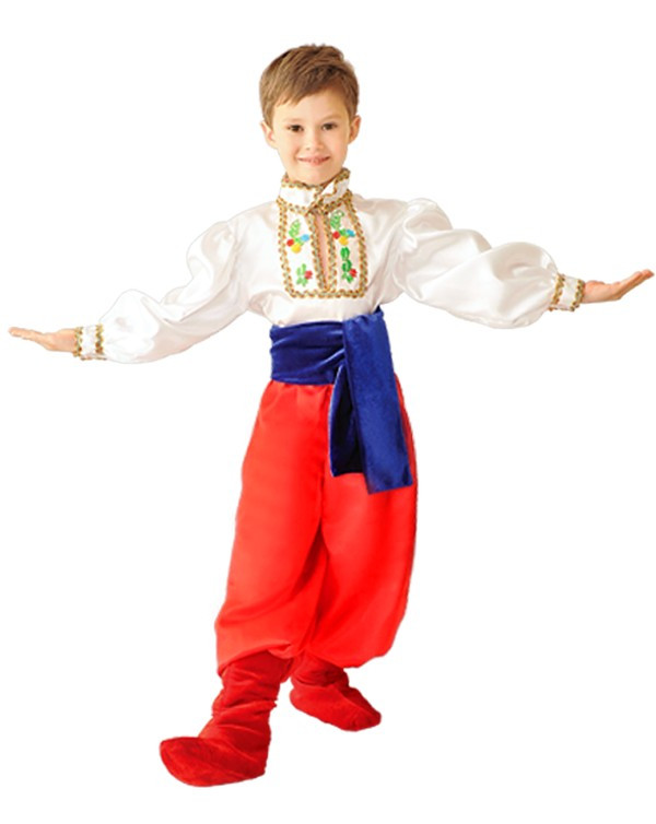 Дитячий костюм Козачок. Комплект - сорочка, шаровари, пояс (381)