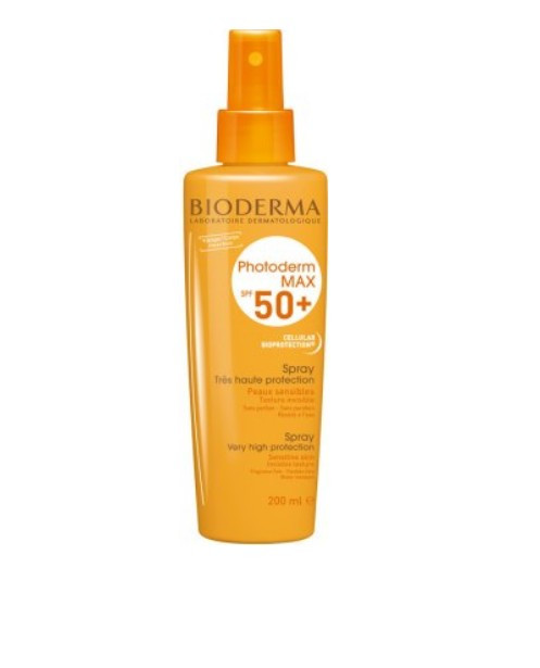 Солнцезащитный спрей для тела и лица Bioderma Photoderm Photoderm Max Spray SPF 50+ 200 мл - фото 1 - id-p1302582004