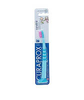 Зубная щетка Curaprox CuraKid CK4260 для детей (0-5 лет) Прорезиненная ручка с присоской сине-розовая