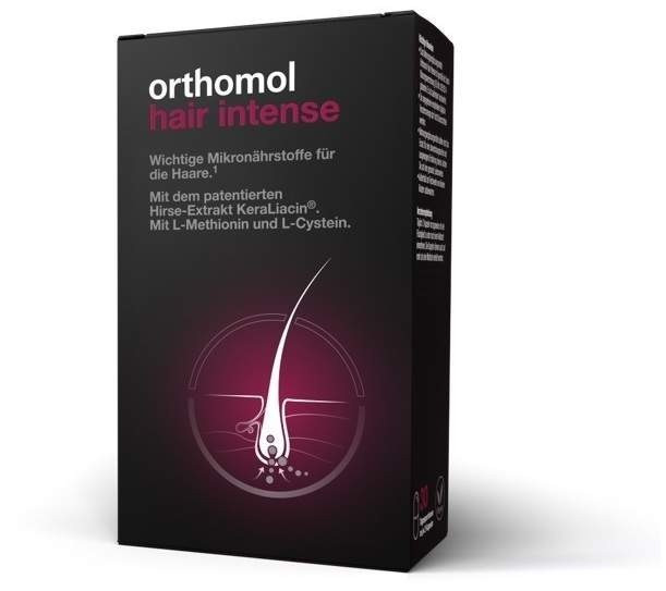 Витамины Orthomol Hair Intense Ортомол Хейр Интенс комплекс для роста волос 60 капсул Германия