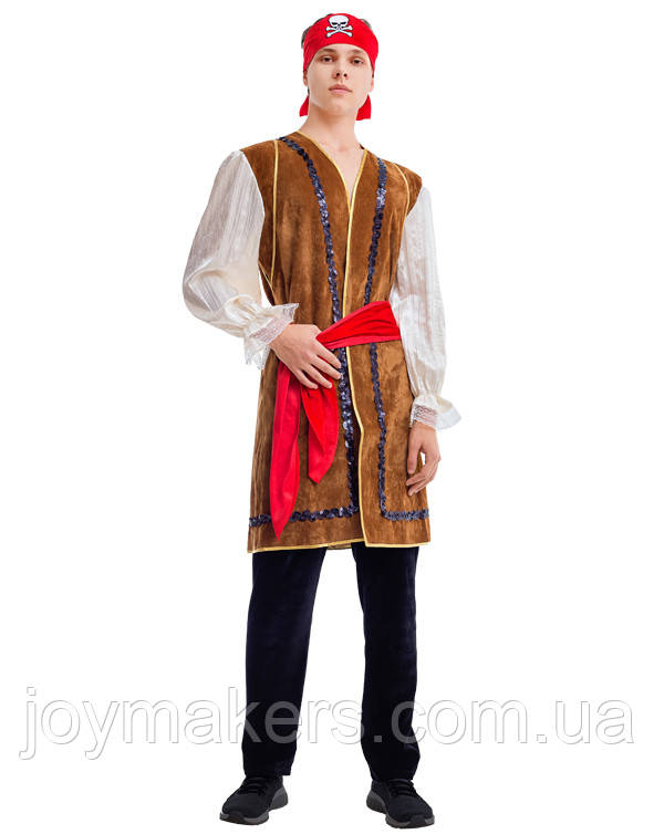 Костюм для Аниматора Пират Джек Воробей. Комплект - Кофтан, Пояс ...