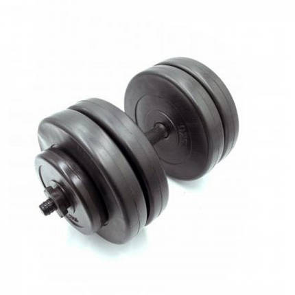 Гантель розбірна композитна домашня гантель пластикова для тренувань Newt Rock Pro 23 кг, фото 2