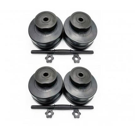 Гантелі розбірні композитні домашні гантелі пластикові для тренувань Newt Rock Pro 2 шт по 23 кг, фото 3