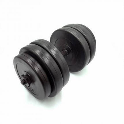 Гантель розбірна композитна домашня гантель пластикова для тренувань Newt Rock Pro 25,5 кг, фото 2