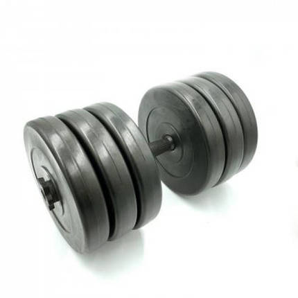 Гантель розбірна композитна домашня гантель пластикова для тренувань Newt Rock Pro 30,5 кг, фото 2