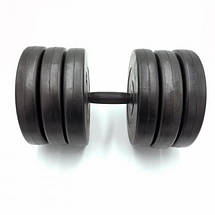 Гантель розбірна композитна домашня гантель пластикова для тренувань Newt Rock Pro 30,5 кг, фото 3