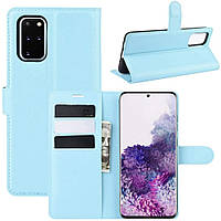 Чехол-книжка Litchie Wallet для Samsung G985 Galaxy S20 Plus Blue