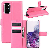 Чехол-книжка Litchie Wallet для Samsung G985 Galaxy S20 Plus Rose