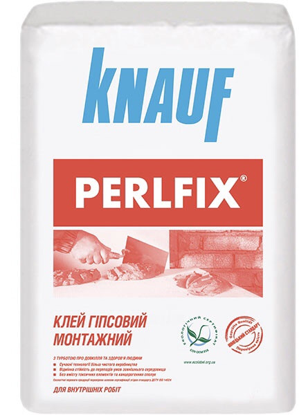 Клей KNAUF Perlfix (Кнауф Перлфікс), гіпсовий, 15 кг, фото 1