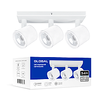 Спотовий LED світильник GSL-02S GLOBAL 12 W 4100 K білий
