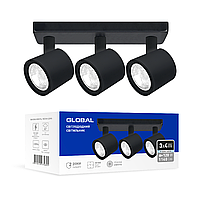 Світильник світлодіодний GSL-02S GLOBAL 12 W 4100 K чорний