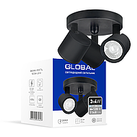 Світильник світлодіодний GSL-02C GLOBAL 12 W 4100 K чорний