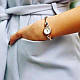 Годинники наручні жіночі DKNY NY2172 кварцові, переплетений браслет, биколорные, США, фото 6