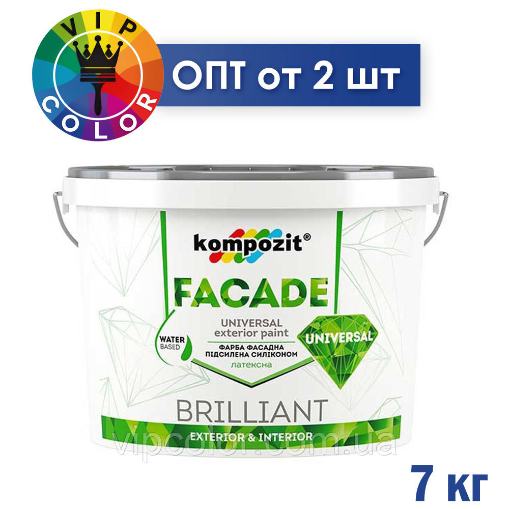 Kompozit Фарба для зовнішніх робіт FACADE LATEX 14кг