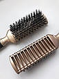 Масажна щітка SALON PROFESSIONAL зі щетиною для нарощеного волосся 1375RPT GOLD, фото 4