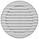 Вентиляційна решітка з фланцем (кругла) (пластик, без кріплення) d130xd100мм, фото 2