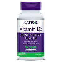 Витамины и минералы Natrol Vitamin D3 10000 IU Maximum Strength, 60 таблеток