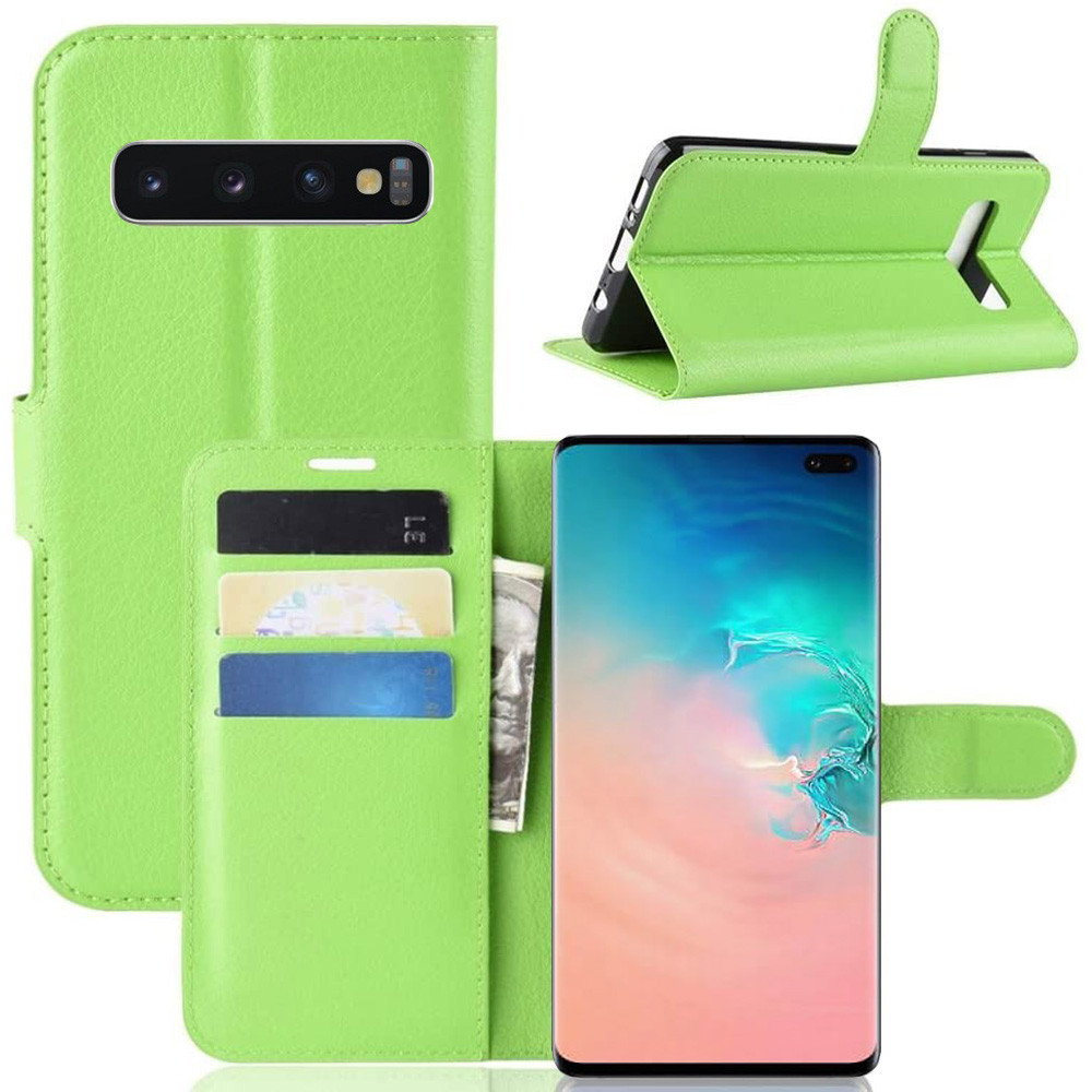 Чохол-книжка Litchie Wallet для Samsung G975 Galaxy S10 Plus Green