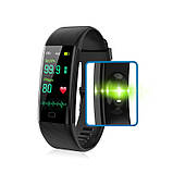 Розумний фітнес браслет Lemfo F07T з термометром (Чорний), фото 4
