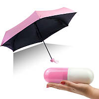 Парасолька-капсула компактна Capsule Umbrella рожева 149506