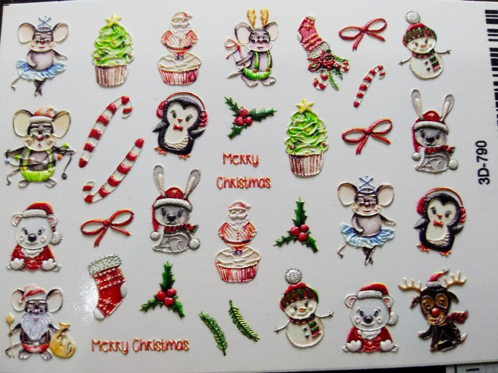 Слайдер 3D для дизайну на нігтях 790 Winter