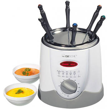 Фритюрниця-фондю Clatronic FFR 2916 900 Вт — 2-в-1, обʼєм 1 л, термостат