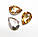 Стрази кристали Крапля 10*8мм шампанське скло (ціна за 5 шт.), фото 2