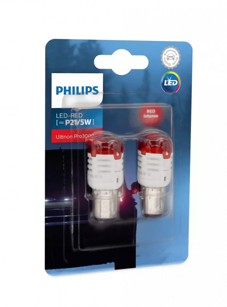 LED-лампа P21/5W (двох контактна) Philips Ultinon Pro3000 SI (11499U30RB2)
