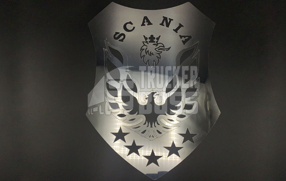Вимпел на кабіну SCANIA з неіржавкої сталі