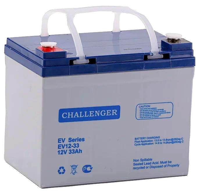 Акумулятор 33 Ач, для колясок 12В гелевий Challenger EVG 12-33, фото 1
