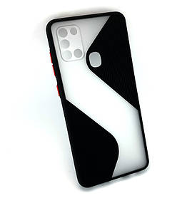 Чохол для Samsung A21s, A217 накладка захисний силіконовий Silicone Cover чорний